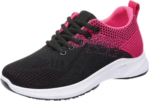Kubbon Womens Sneakers Casual Walking Athletic Non Slip Sneakers Lightweight Fashion Sport Sneakers Light-Weight Mesh Athletic Style for Bowlers