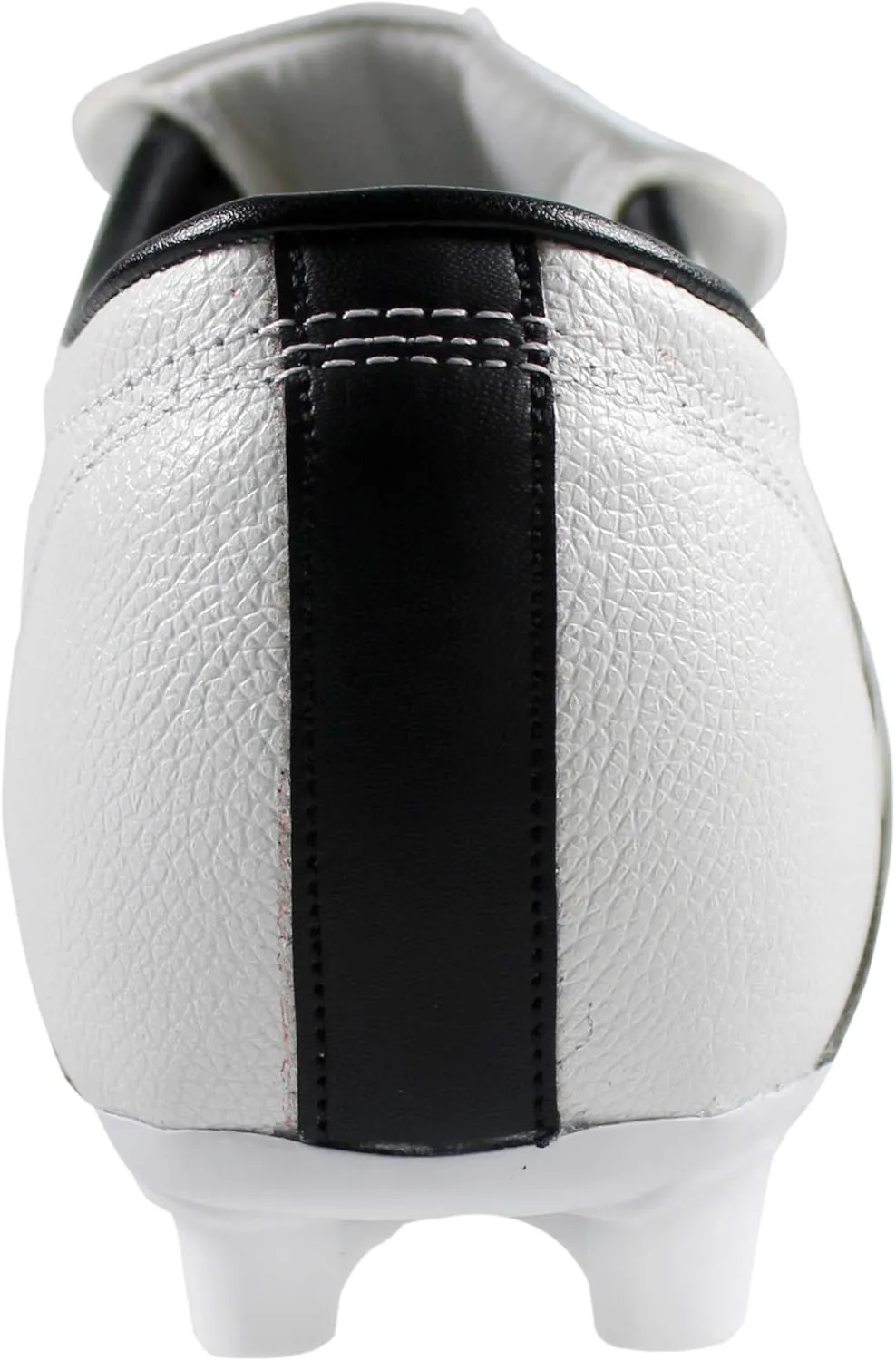 Manriquez Adult Soccer Cleats Cowhide Leather White/Black Firm Ground