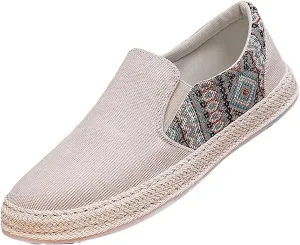 Men Slip on Walking Shoes Comfort Memory Foam Breathable Mesh Fashion Sneakers Non Slip Arch Support Vacation Athletic Running Shoes