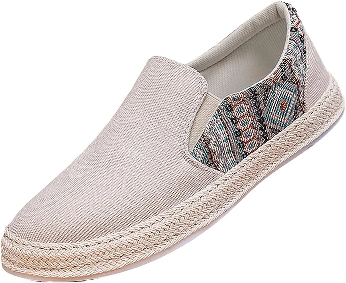 Men Slip on Walking Shoes Comfort Memory Foam Breathable Mesh Fashion Sneakers Non Slip Arch Support Vacation Athletic Running Shoes