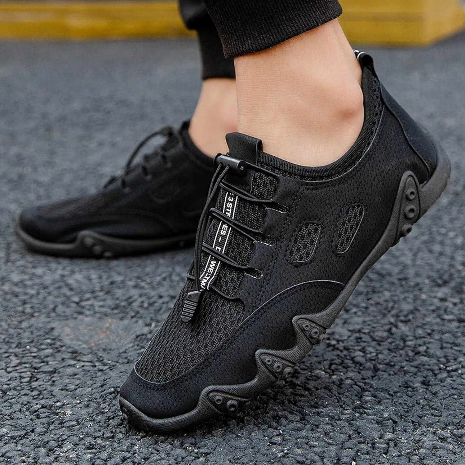 Men Slip on Walking Shoes Comfortable Memory Foam Breathable Fashion Sneakers Non Slip Travel Jogging Training Gym Shoes Wide Width
