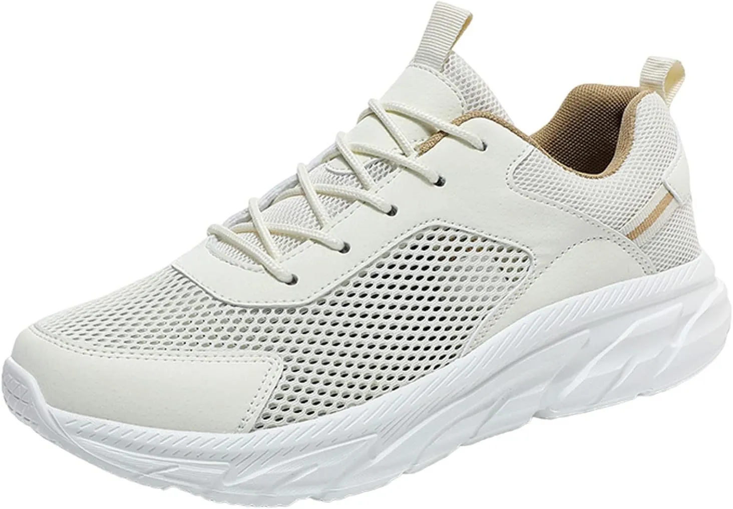 Men Sports Shoes Fashionable and Simple Solid Color New Pattern Summer Mesh Breathable and Mens Sneaker Boot Hiking