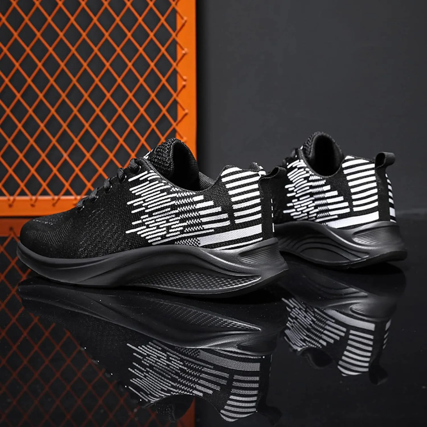Men Sports Shoes New Summer Fashion Color Matching Flat Bottom Non Slip Mesh Breathable and Mens Sneaker Shoes