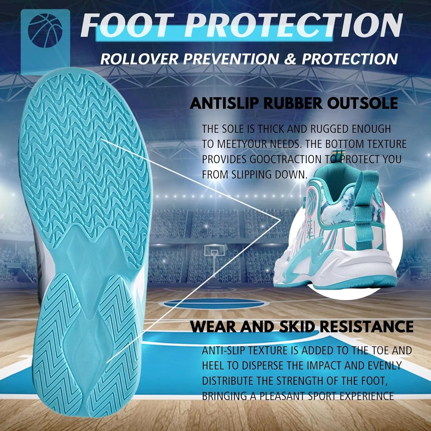 Men's Basketball Shoes are Breathable Fashionable Athletic Non Slip Wear-Resistant Training Boots
