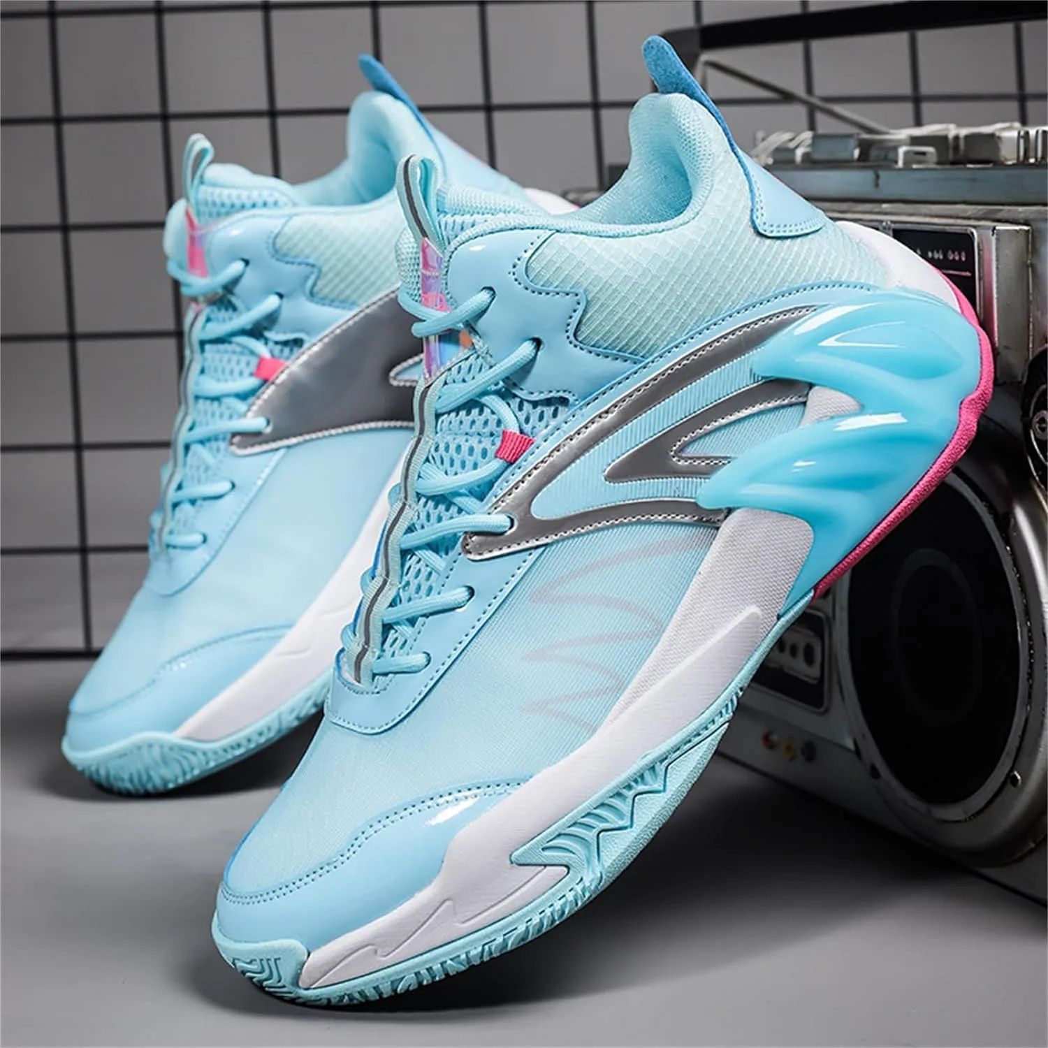 Mens Basketball Shoes Breathable Running Shoes Non Slip Outdoor Youth Fashion Sneakers Sport Trainer Tennis Shoes