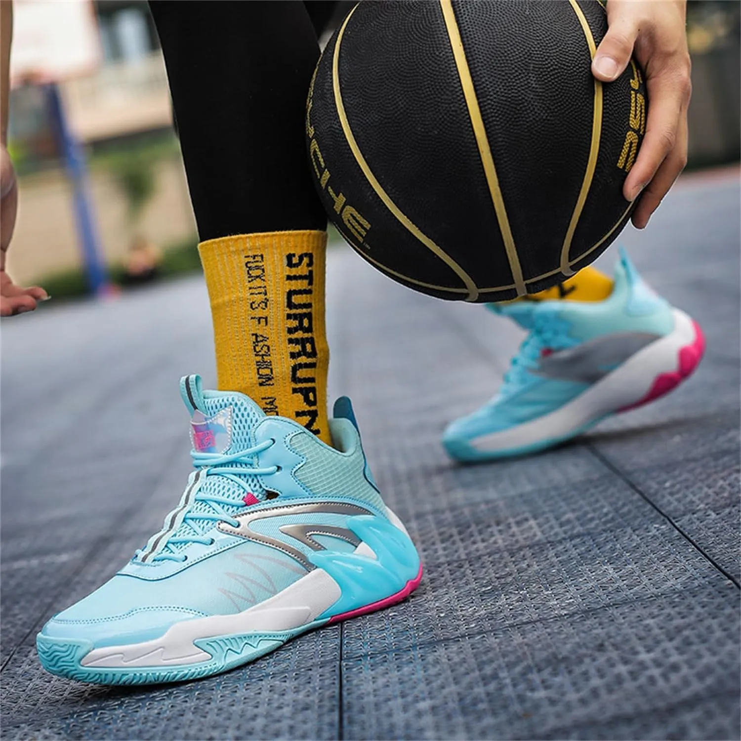 Mens Basketball Shoes Breathable Running Shoes Non Slip Outdoor Youth Fashion Sneakers Sport Trainer Tennis Shoes