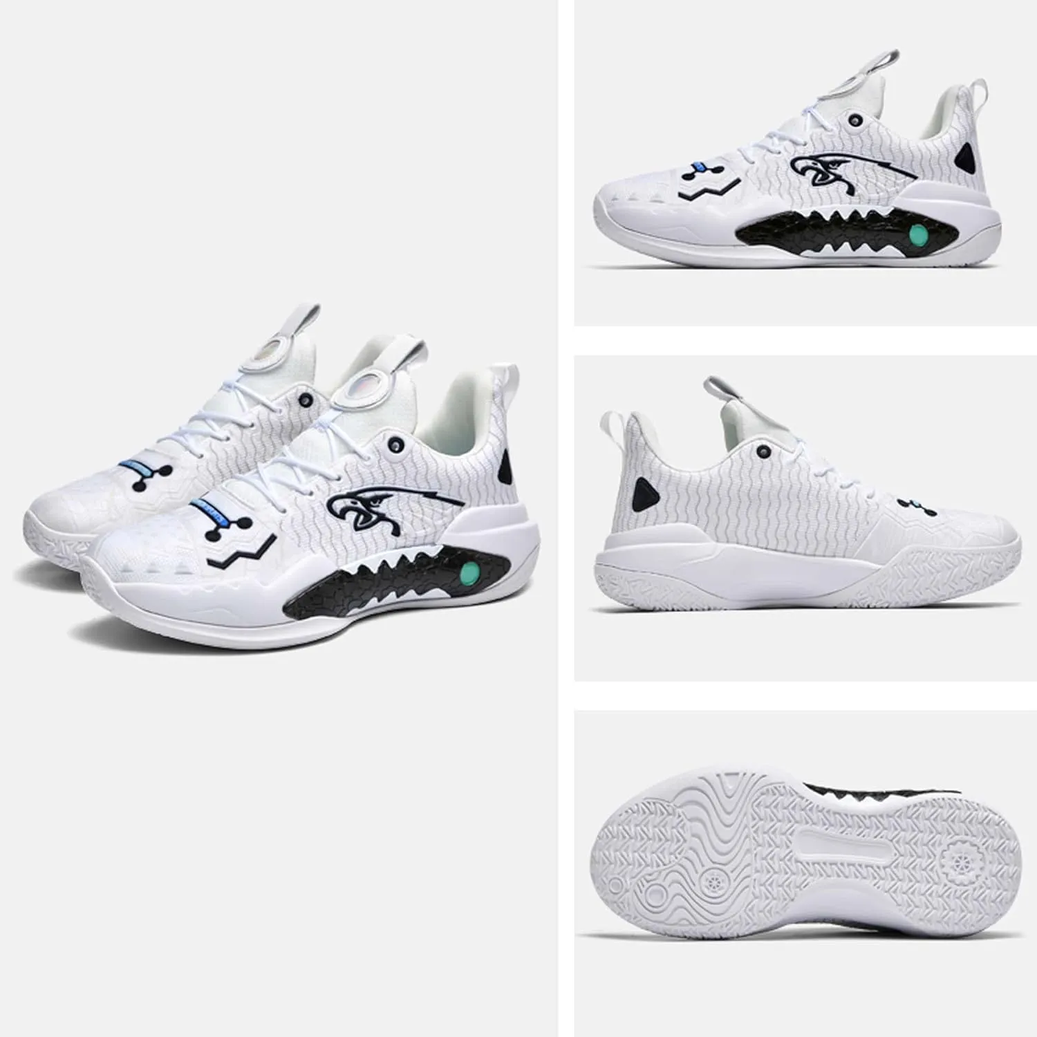 Men's Basketball Shoes Indoor or Outdoor Non-Slip Rebound Training Sneakers Women's Lightweight Breathable Fitness Tennis Running Shoes Outdoor Fashion Fluorescent Shoes