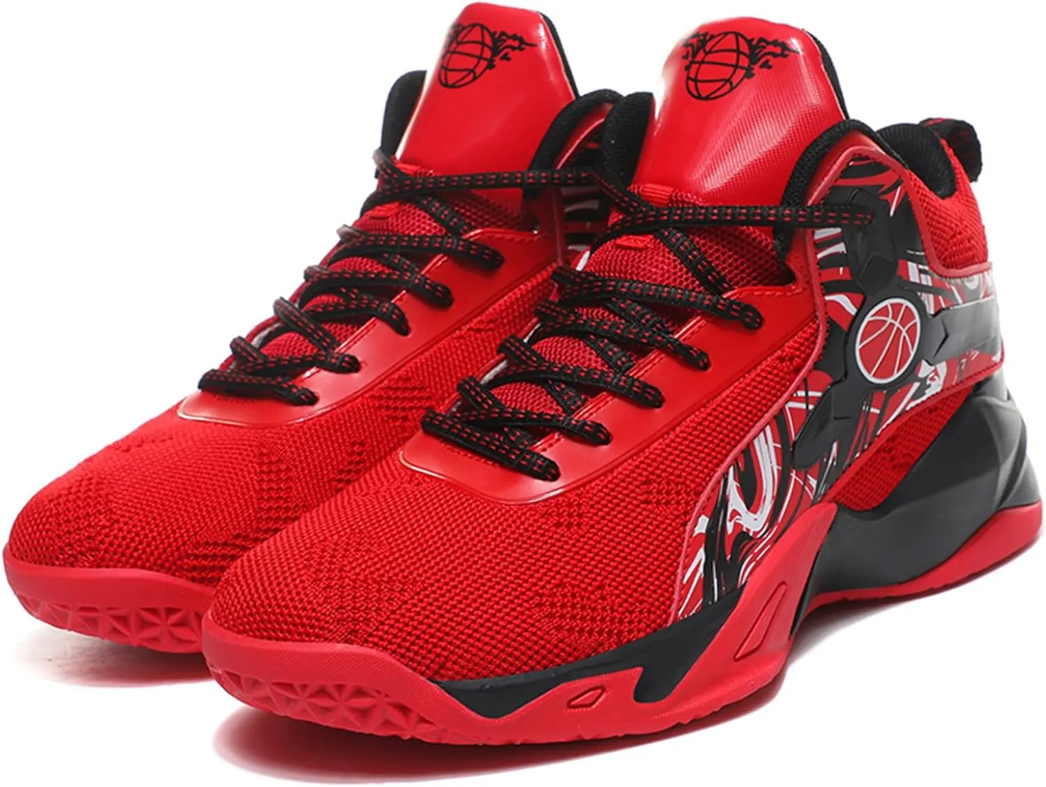 Men's High Top Mesh Breathable Basketball Shoes Athletic Sneakers Gym Fashion Trainers Tennis Casual Walking Shoes