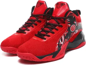 Men's High Top Mesh Breathable Basketball Shoes Athletic Sneakers Gym Fashion Trainers Tennis Casual Walking Shoes