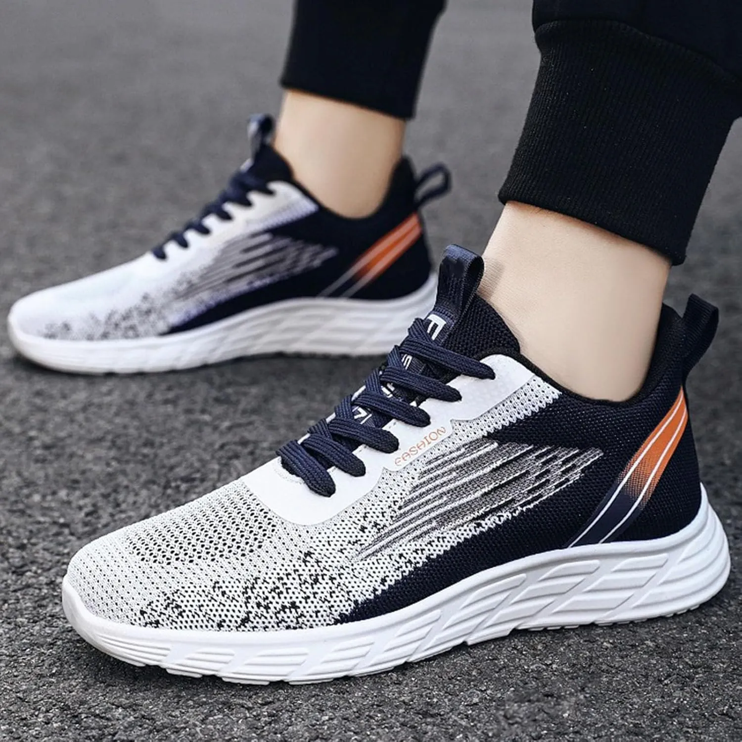 Men's Lightweight Non Slip Barefoot Shoes Business Mesh Breathable Walking Shoe Arch Support Plantar Fasciitis