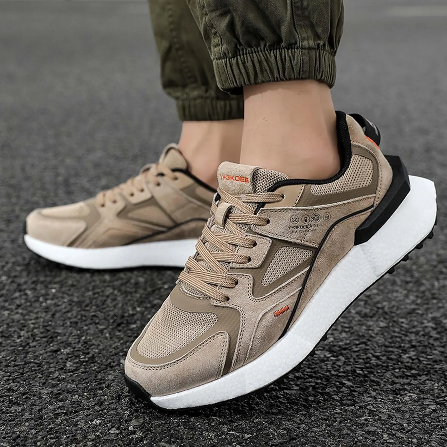 Men's Lightweight Wide Version Classic Casual Fashion Breathable Street Team Sports Training Basketball Shoes