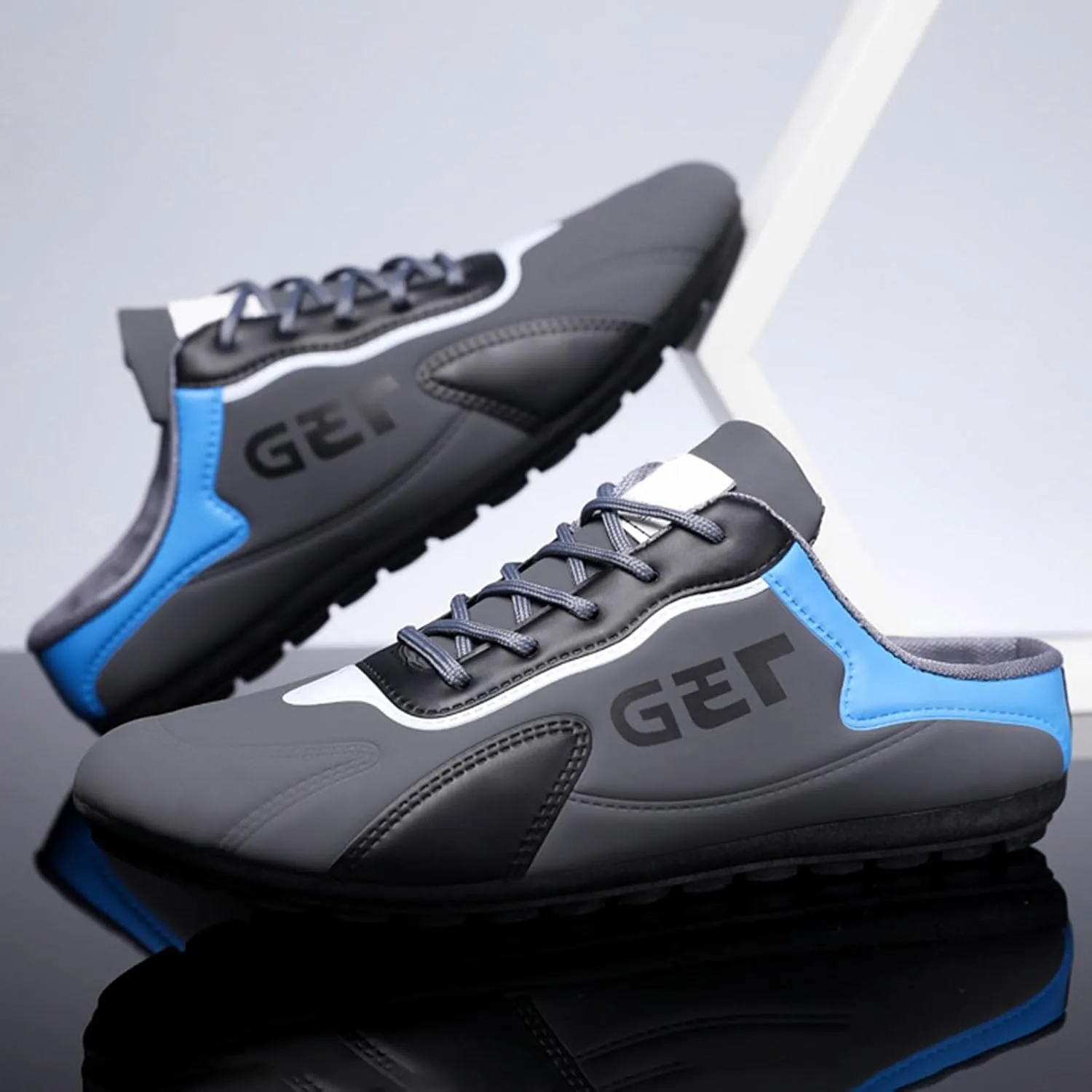 Men's Non Slip Barefoot Minimalist Shoes Breathable Casual Comfortable Walking Sneaker Convenient Slip on Shoes