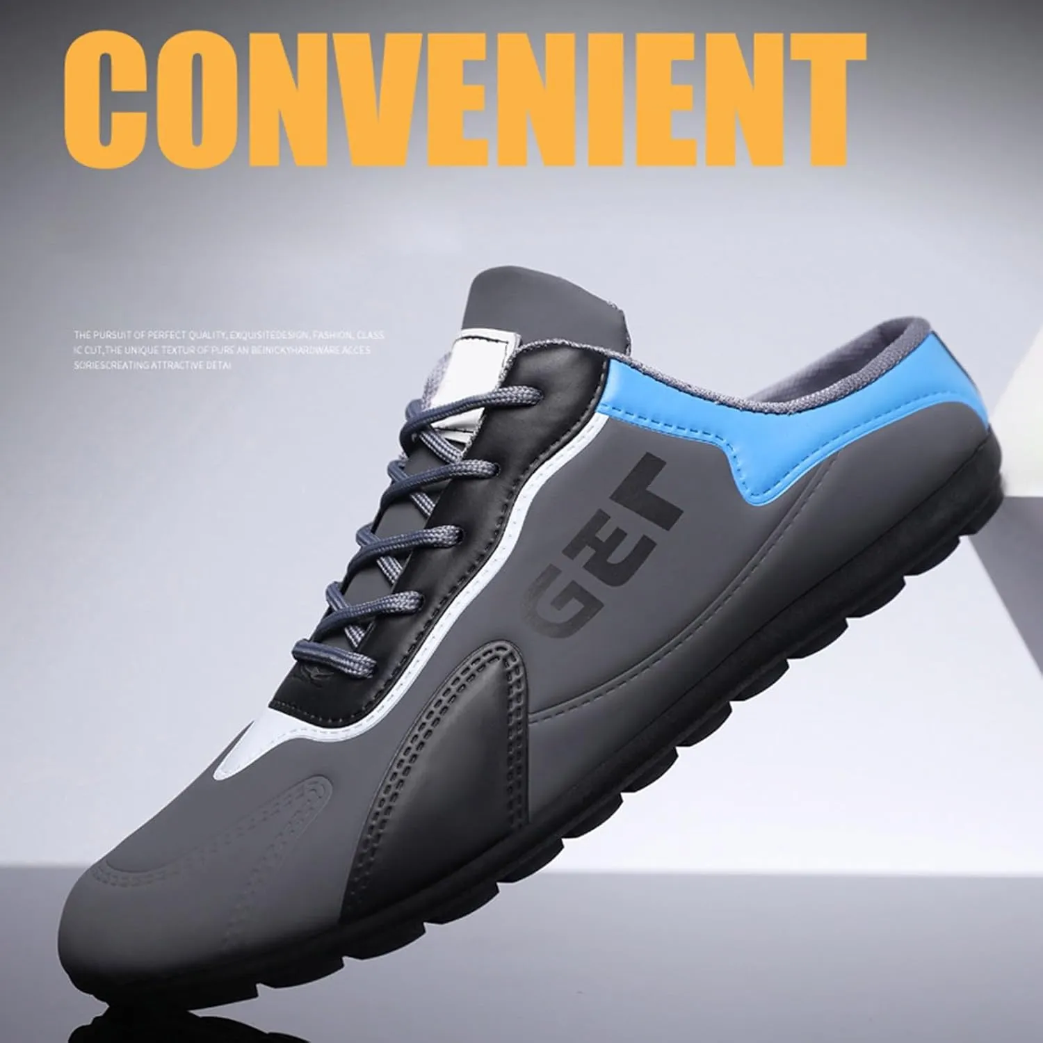Men's Non Slip Barefoot Minimalist Shoes Breathable Casual Comfortable Walking Sneaker Convenient Slip on Shoes