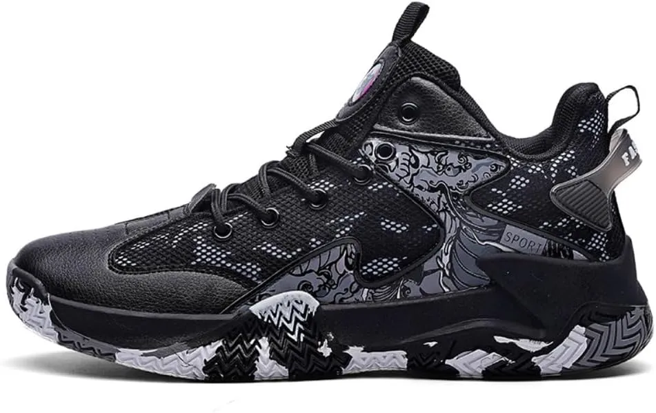Men's Shoes Fashion Sneakers Breathable Running Shoes Mens Arch Support Basketball Shoes Non Slip Sport Shoes