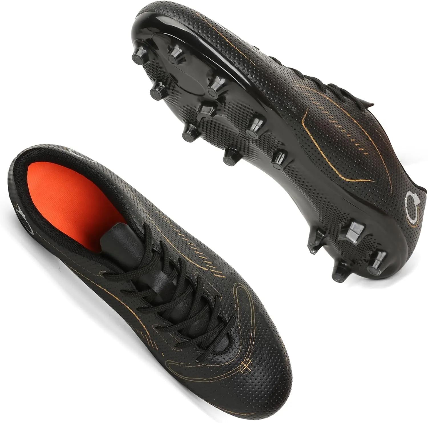 Men’s Soccer Cleats Firm Ground Soccer Shoe Professional Training Football Shoes Outdoor Indoor Athletic Sneaker