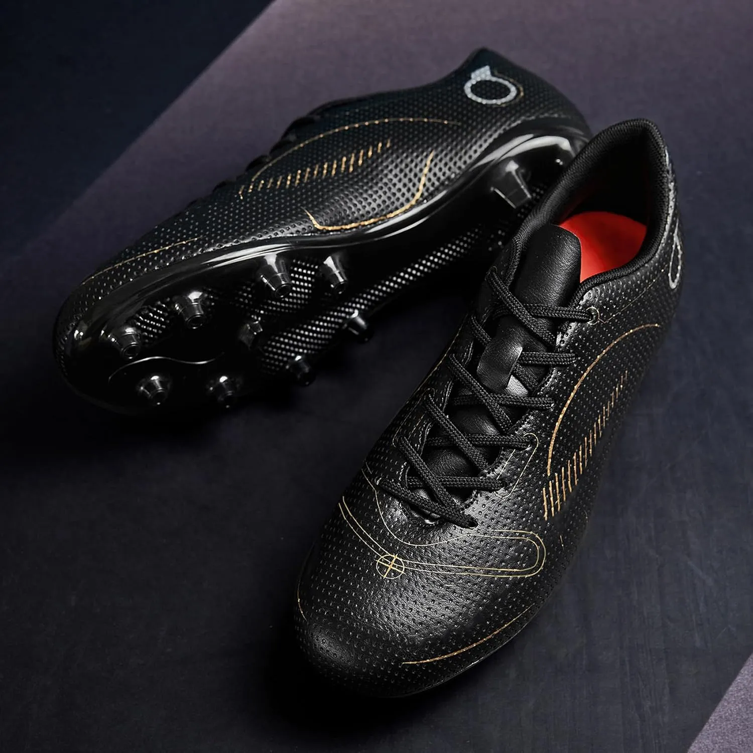 Men’s Soccer Cleats Firm Ground Soccer Shoe Professional Training Football Shoes Outdoor Indoor Athletic Sneaker