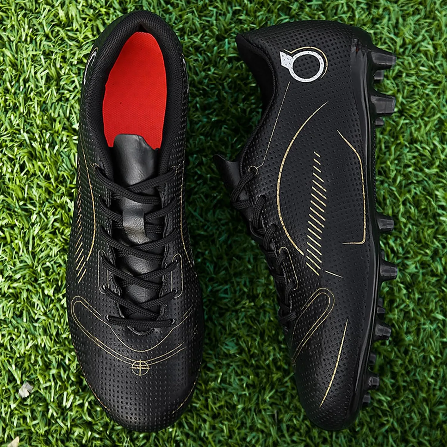 Men’s Soccer Cleats Firm Ground Soccer Shoe Professional Training Football Shoes Outdoor Indoor Athletic Sneaker