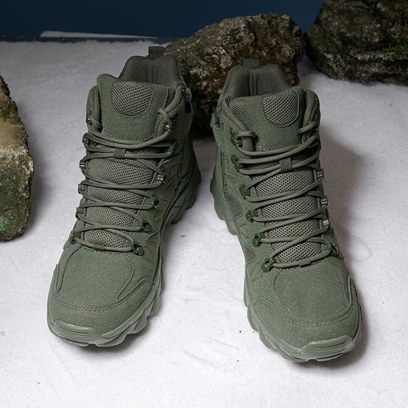 Men's Waterproof Hiking Boots Lightweight Breathable Combat Boots Outdoor Jungle Work Boots