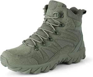 Men's Waterproof Hiking Boots Lightweight Breathable Combat Boots Outdoor Jungle Work Boots