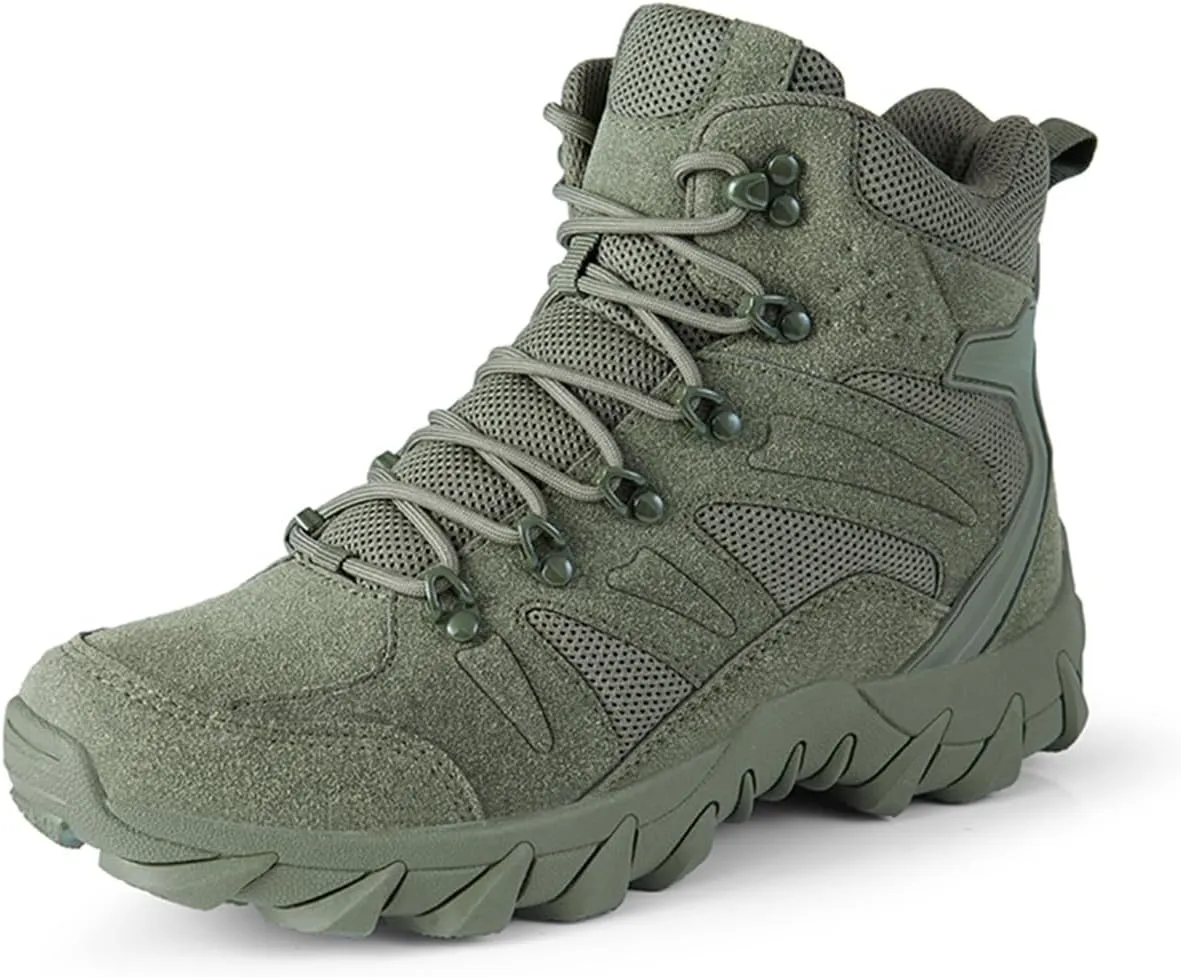 Men's Waterproof Hiking Boots Lightweight Breathable Combat Boots Outdoor Jungle Work Boots