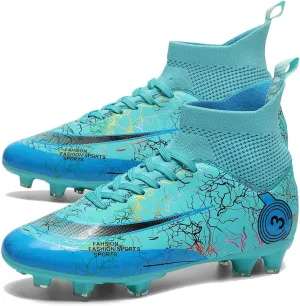 Men's Women's Soccer Cleats Turf Football Shoes High Top Boots Indoor Outdoor Comfortable Running Sneakers