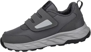 Men's Work Boots Waterproof Hiking Sneakers Fur Lined Ankle Boot Women Safety Shoes Non-Slip Slip On Platform Shoes Lightweight Comfortable Hike Grounded Footwear