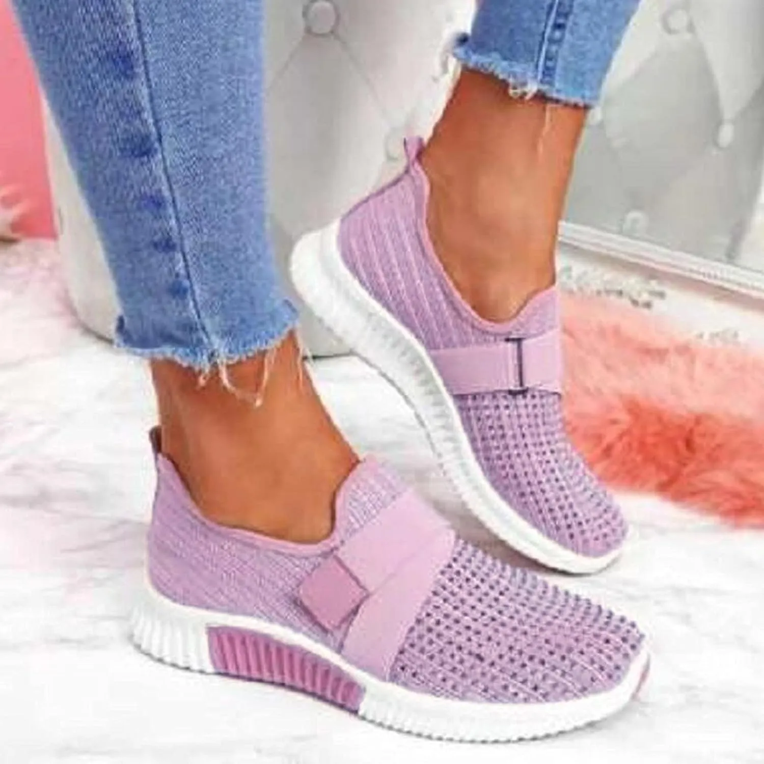 Non Slip Work Shoes Women Casual Black Casual Shoes Women's Fashion Sneakers Sneakers Walking Memory Foam Athletic Waterproof Tennis Shoe Cross Trainer Shoe