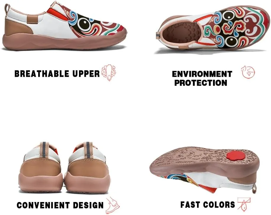 Onehorse Kid's Casual Slip-on Loafers Boys Girls Walking Shoes Funny Painted Travel Fashion Sneakers