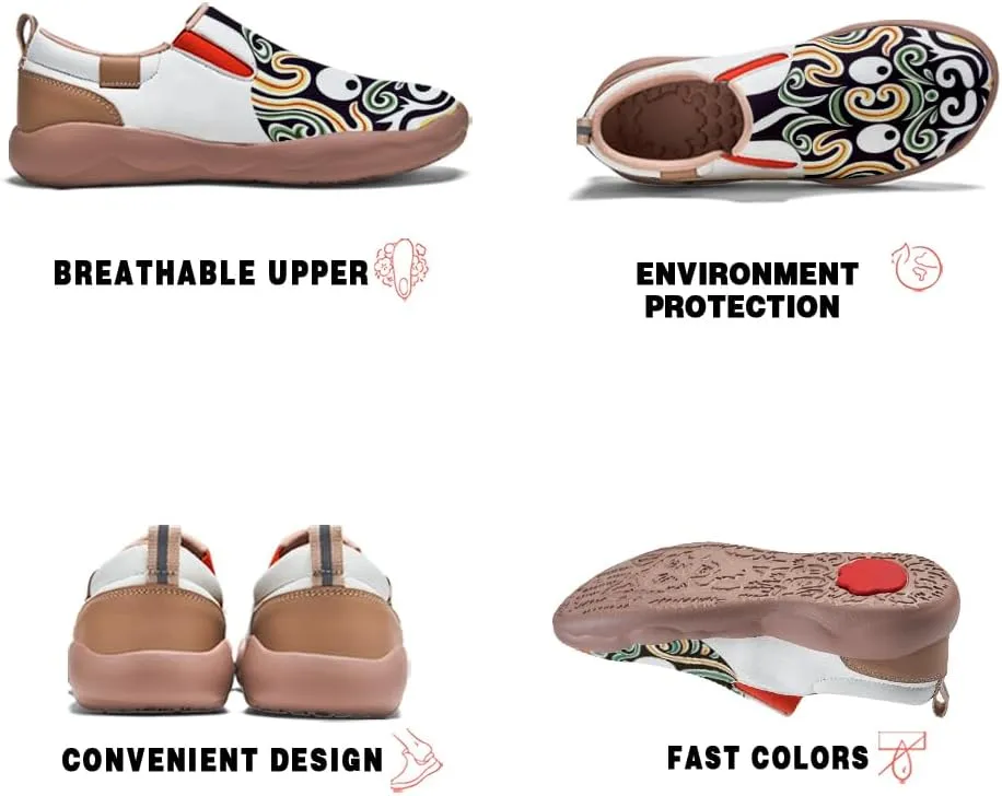 Onehorse Kid's Casual Slip-on Loafers Boys Girls Walking Shoes Funny Painted Travel Fashion Sneakers