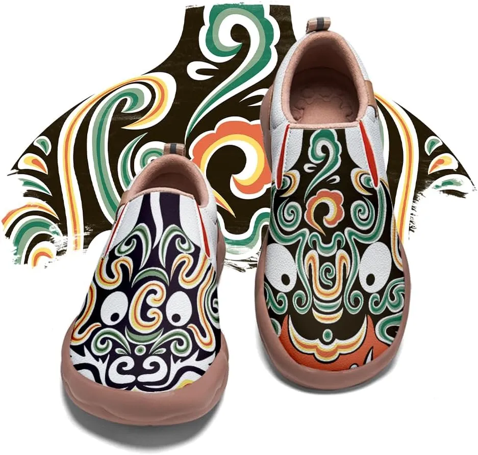 Onehorse Kid's Casual Slip-on Loafers Boys Girls Walking Shoes Funny Painted Travel Fashion Sneakers