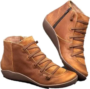 peqiut Knee High Boots Women Suede Pull On Cowboy Boots for Women Retro Wedge Heel Wide Calf Womens Boots