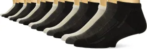 PGA TOUR Men's Low Cut Golf Socks with Arch Support, Moisture-Wicking, Non-Slip, Breathable, Zone Cushion, 6 Pack (One Size)