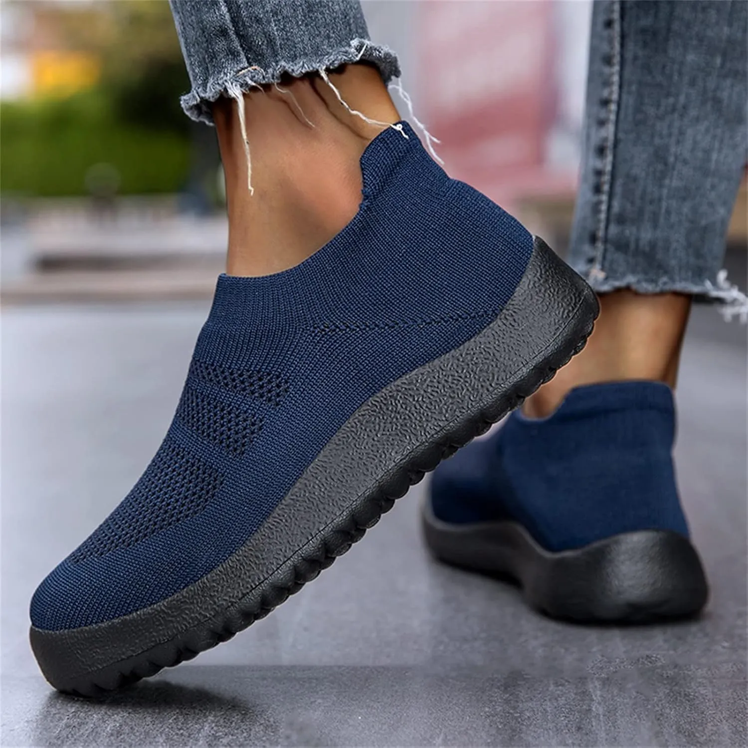 Platform Sneakers for Women Slip On Black Comfy Winter Shoes Women Brown Comfortable Walking Shoes for Women Black Non Slip Shoes for Women Plantar Fasciitis Women Slip On Tennis Shoes Size 8