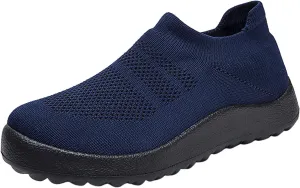 Platform Sneakers for Women Slip On Black Comfy Winter Shoes Women Brown Comfortable Walking Shoes for Women Black Non Slip Shoes for Women Plantar Fasciitis Women Slip On Tennis Shoes Size 8