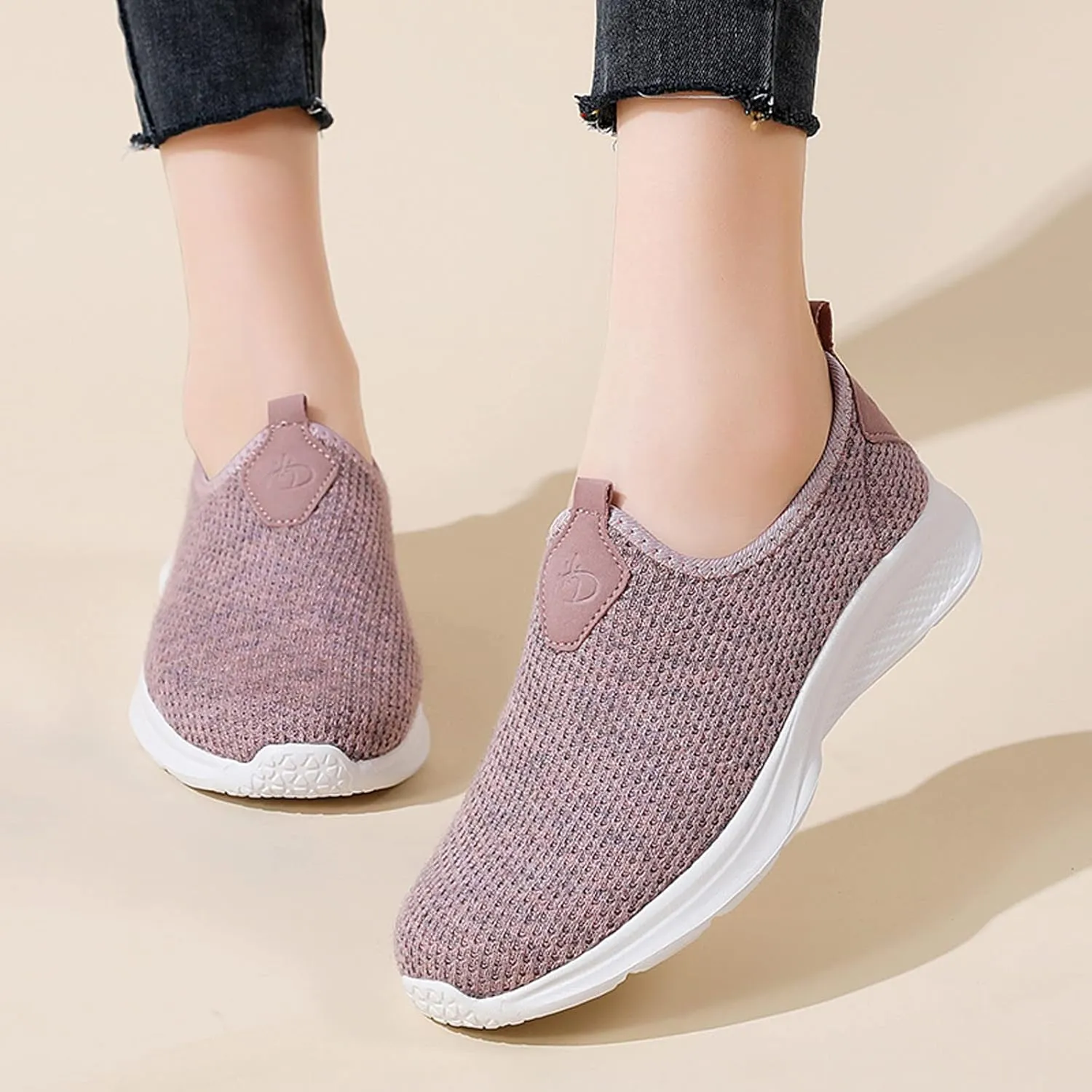 Running Shoes Womens Lightweight Sneakers for Women Womens Athletic Shoes Comfortable Dressy Slip on Mens Loafers Casual Slip On White Leather Sneakers for Women