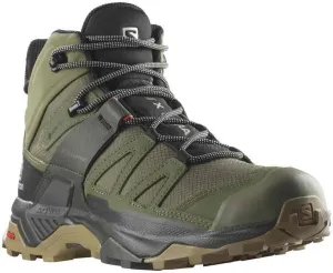 Salomon X Ultra 4 Mid GTX Hiking Boots Mens Sz 13 Deep Lichen Green/Peat/Kelp