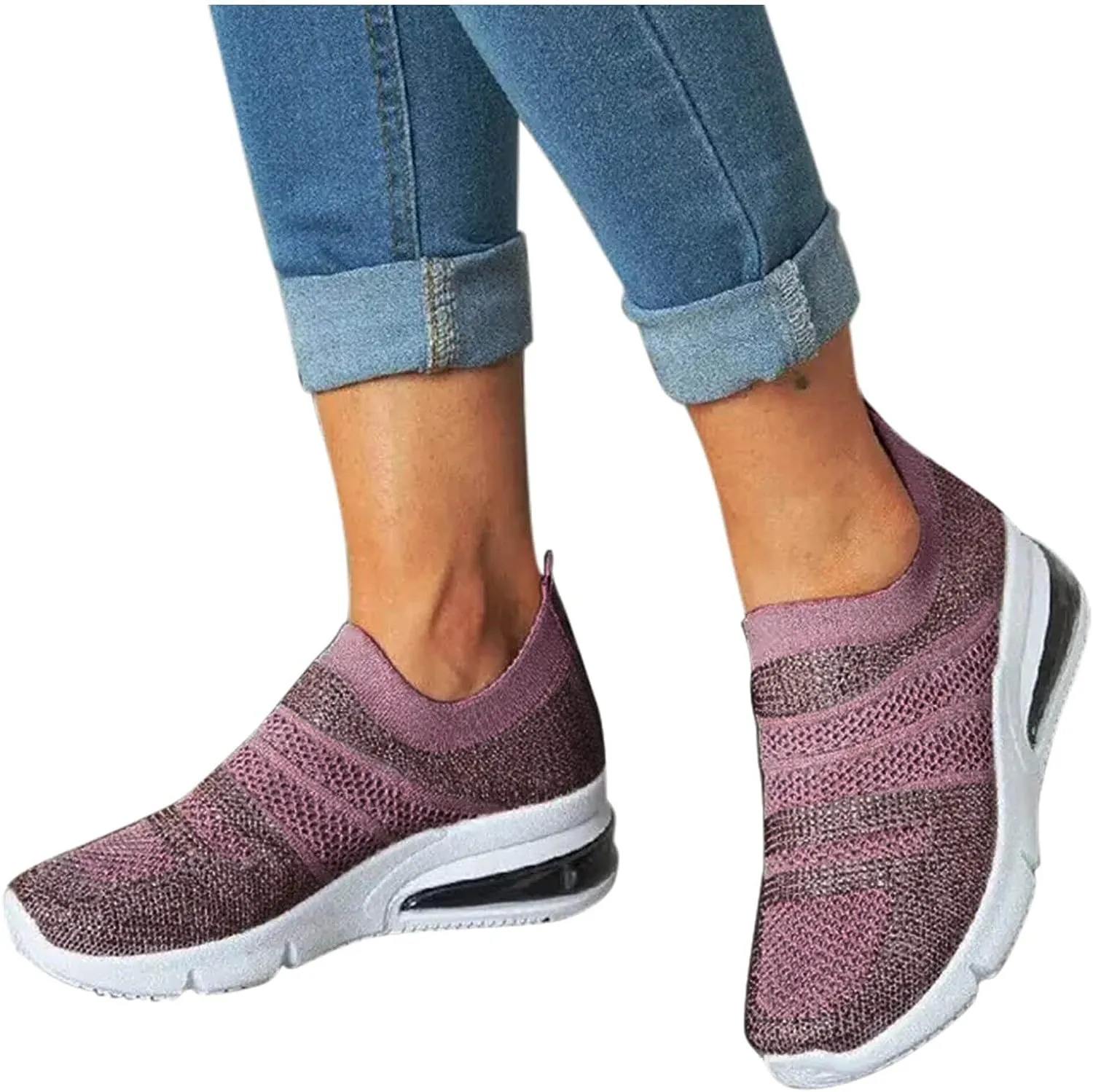 SBGMoSJ Womens High Top Sneakers Fashion Orthopedic Black Work Shoes for Women Slip On Tennis Shoes Women Wide Womens Running Shoes Size 10 Wide Extra Wide Slip On Tennis Shoes for Women