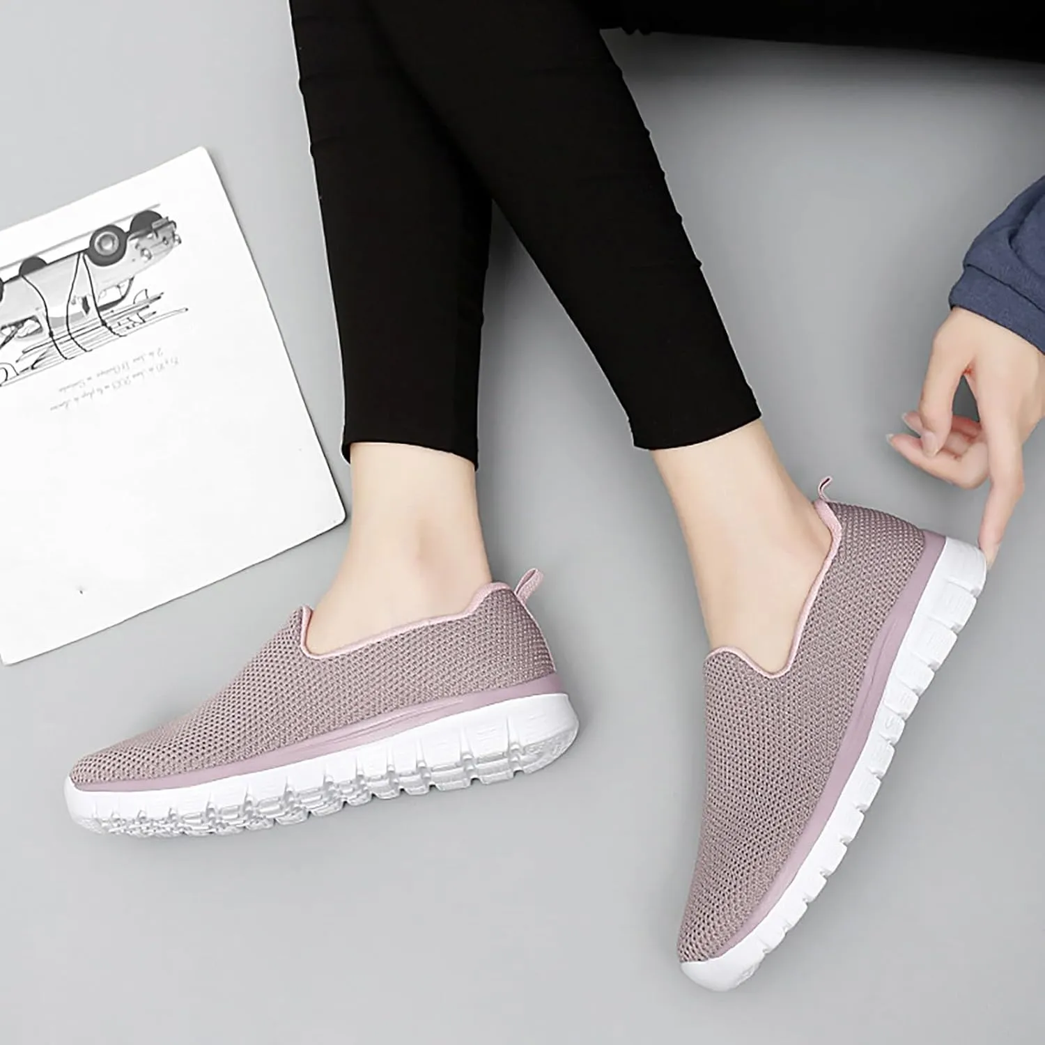 SBGMoSJ Womens Platform Sneakers Size 11 Wide Slip Resistant Women's Black Work Shoes Size 9 Canvas Shoes for Women Black Womens Running Shoes Size 7 1/2 Trending Tennis Shoes for Women 2023