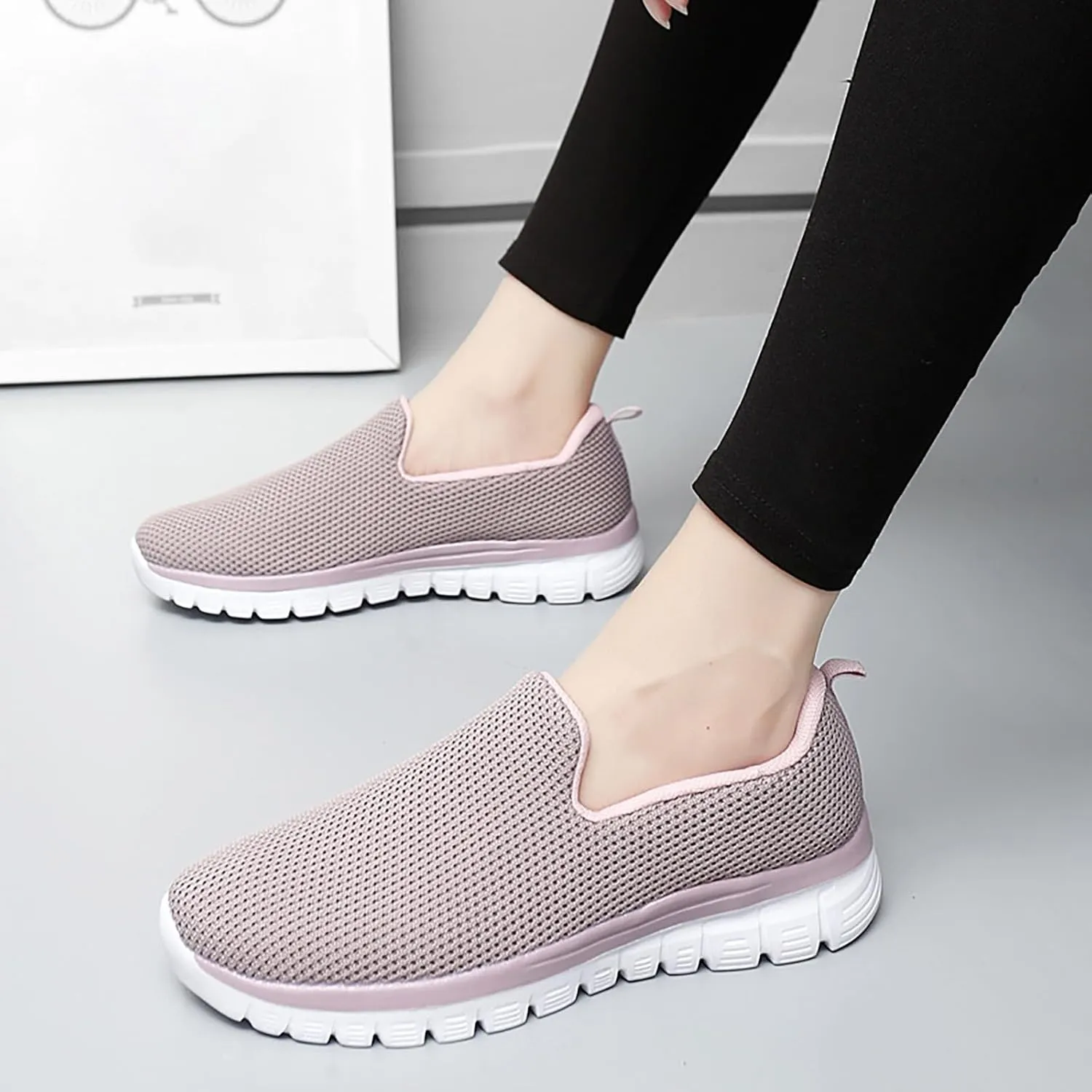 SBGMoSJ Womens Platform Sneakers Size 11 Wide Slip Resistant Women's Black Work Shoes Size 9 Canvas Shoes for Women Black Womens Running Shoes Size 7 1/2 Trending Tennis Shoes for Women 2023