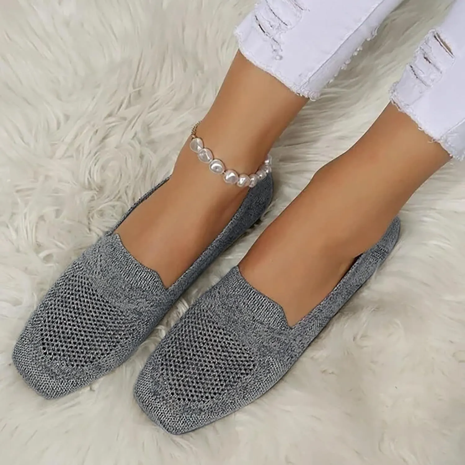 Shoes for Women Women's Fashion Sneakers Black Loafers Women Platform Slip On Soft Sole Christmas Shoes for Women Athletic Comfort Cute Casual Slip On Lightweight