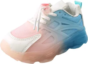 Sneakers for Girls Baby Boys Girls LED Light Sneakers Basketball Shoes Walking Mesh Luminous Sport Running Shoes
