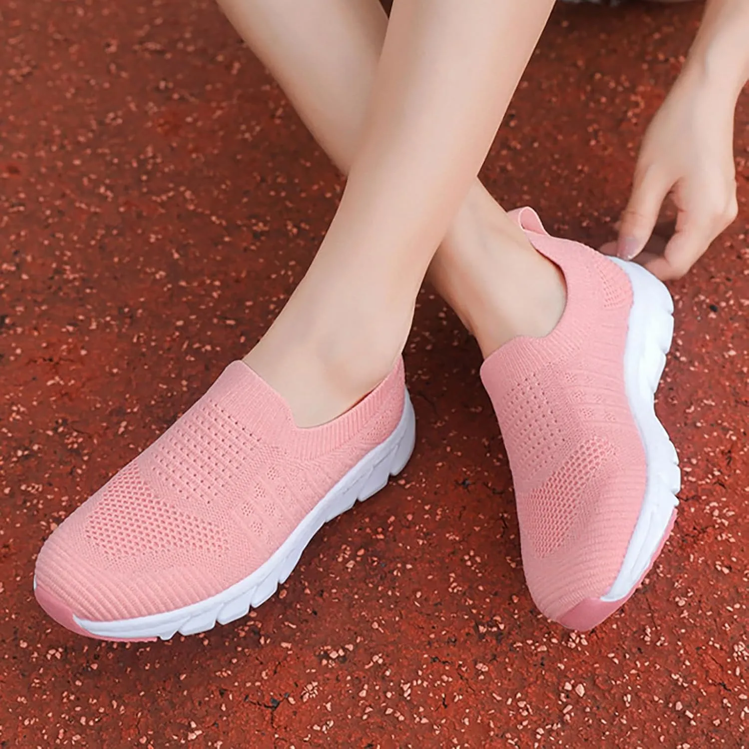 Sneakers for Women Walking Shoes Non-Slip Lightweight Tennis Womens Mesh Breathable Casual Wedges Fashion 2025 Platform Shoe Loafers Slip On