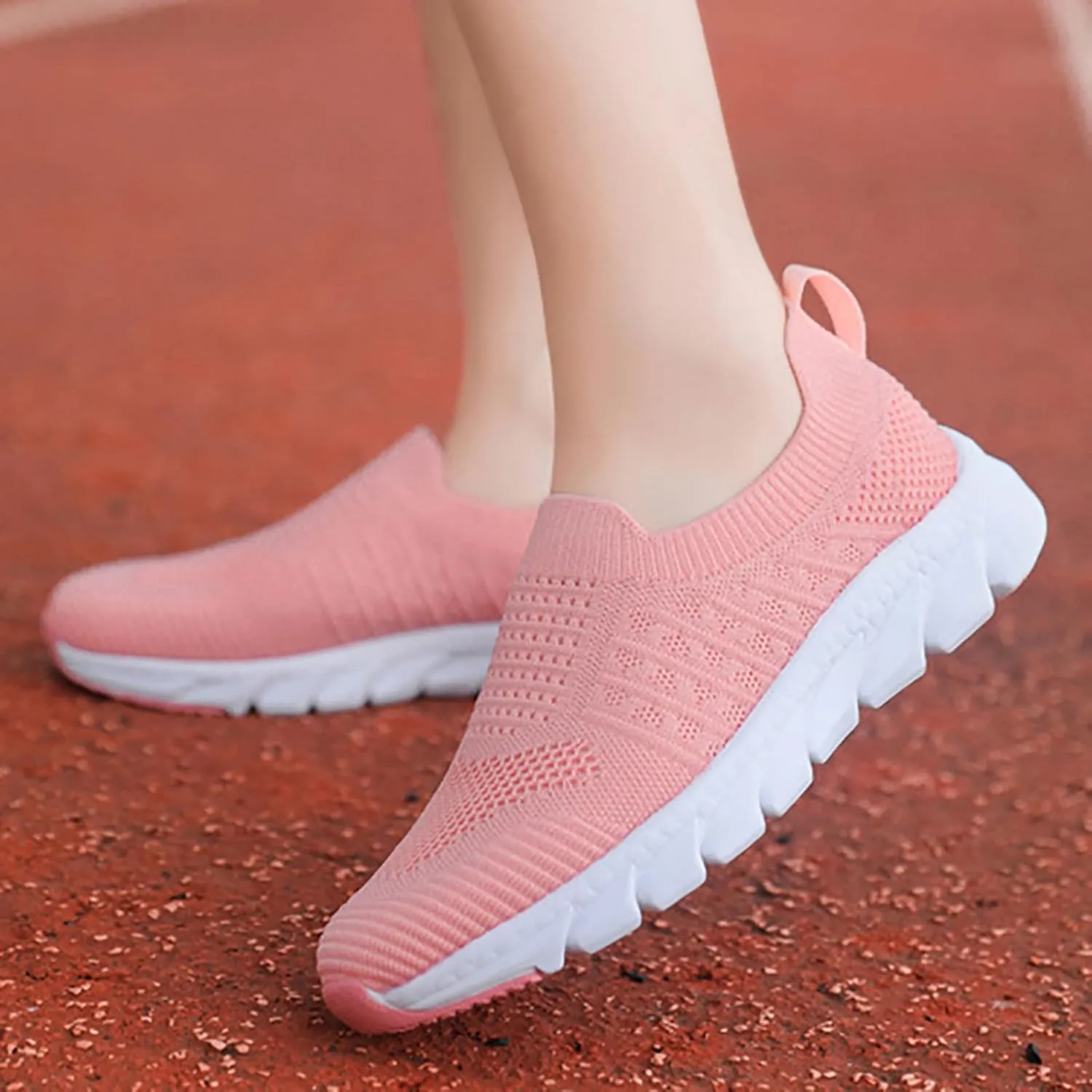 Sneakers for Women Walking Shoes Non-Slip Lightweight Tennis Womens Mesh Breathable Casual Wedges Fashion 2025 Platform Shoe Loafers Slip On
