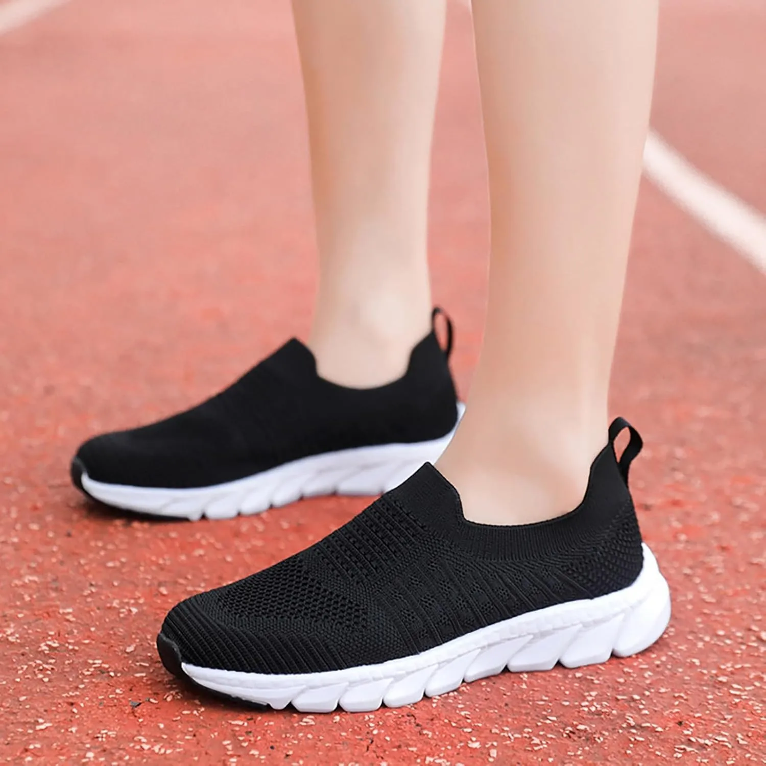 Sneakers for Women Walking Shoes Non-Slip Lightweight Tennis Womens Mesh Breathable Casual Wedges Fashion 2025 Platform Shoe Loafers Slip On
