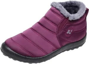 Snow Boots for Women Wide WidthEasy On Winter Boots for Ladies Womens Snow Boots Winter Shoes Warm Fur Lined Womens Short Snow Boot Steel Toe Boots for Men Snow Booties Men