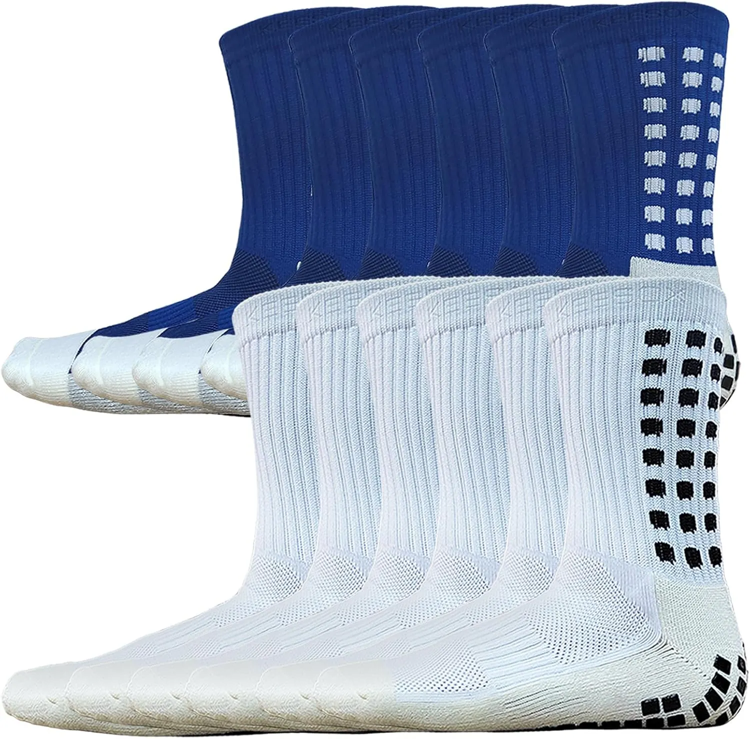 Soccer Grip Socks | Non-Slip Athletic Socks for Football, Basketball, Running | Men & Women