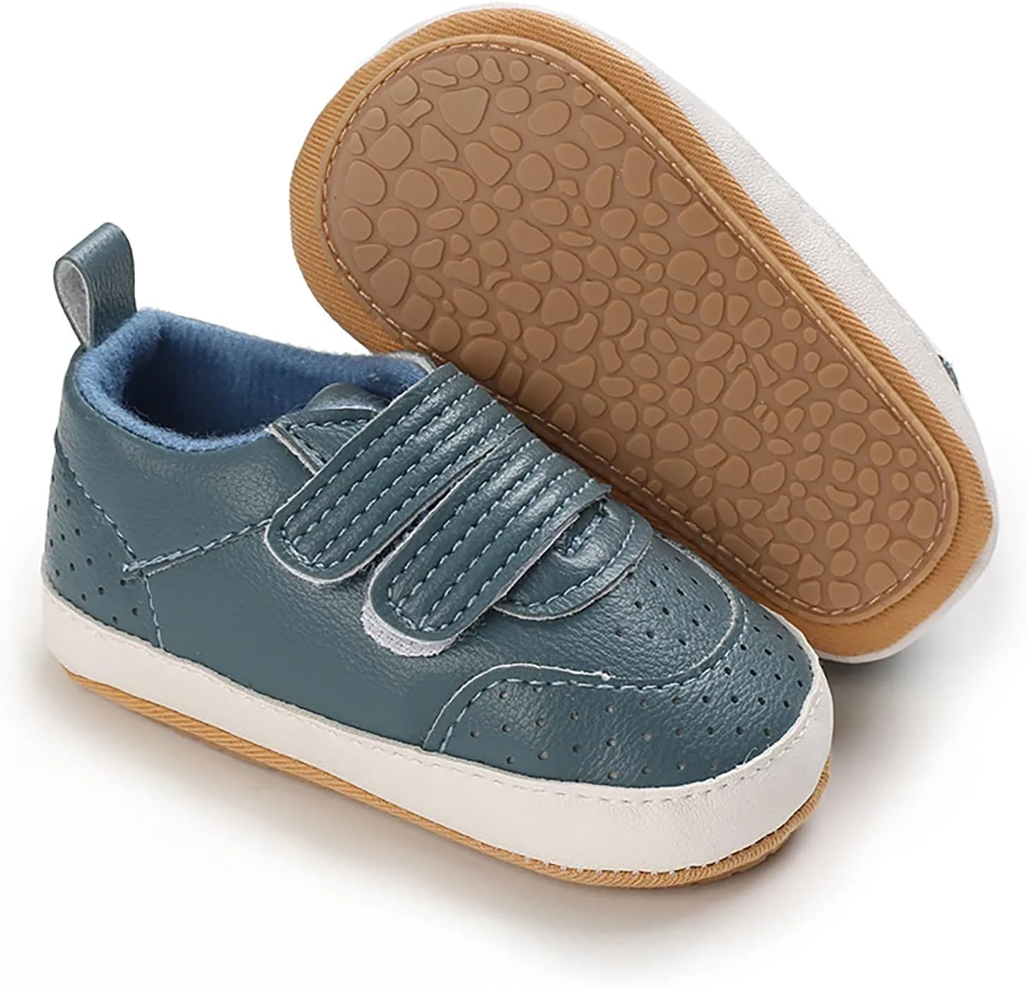 Spring and Summer Children Baby Toddler Shoes Boys and Girls Casual Shoes Flat Bottom Light Breathable Comfortable Solid Color Hook Loop Baby Girl Ballet Shoes