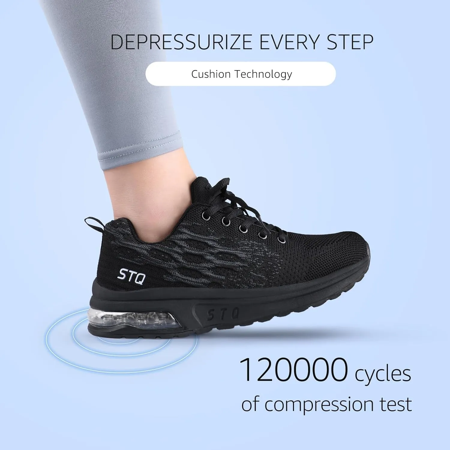 STQ Womens Air Running Shoes Non Slip Athletic Tennis Walking Workout Sneakers