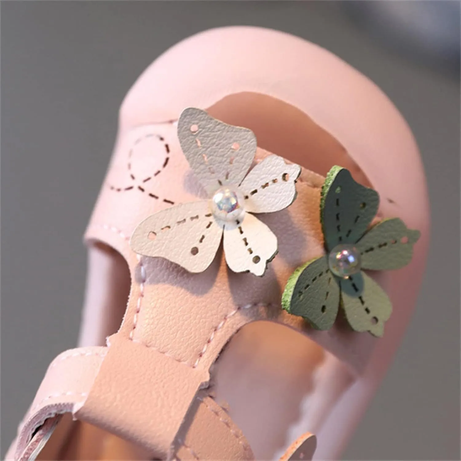 Toddler Baby Girl Shoes Breathable Shoe Dew Toe Shoe Bag Head Sandals Girl Sandals Baby Soft Shoe Covers Kids Heels (Pink, 5 Infant)