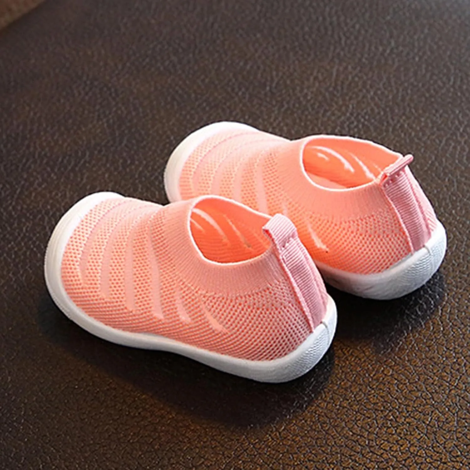 Toddler Basketball Shoes Summer and Autumn Cute Girls Flying Woven Mesh Breathable Flat Solid Little Girl Toddler Shoes